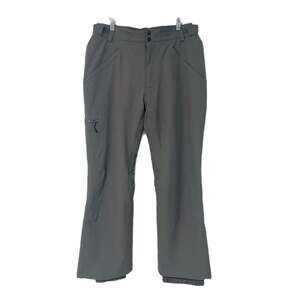 Boulder Gear Mens Gray Insulated Snow Ski Pants Large Cargo Pockets Vented